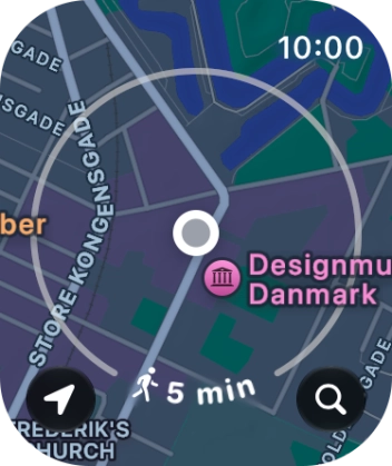 Press the search icon. Press the search icon.