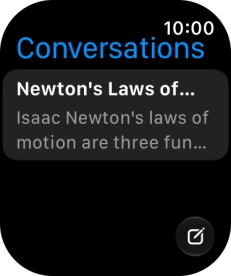 Press the required conversation to return to the conversation. Press the required conversation to return to the conversation.