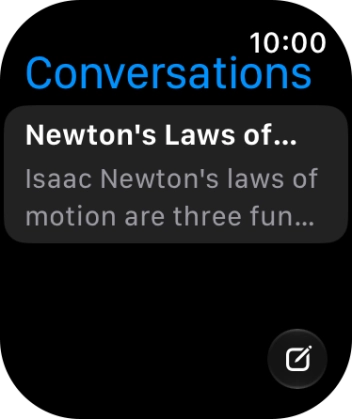 Press the required conversation to return to the conversation. Press the required conversation to return to the conversation.