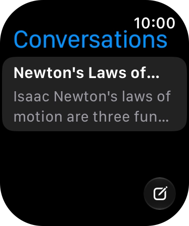 Press the required conversation to return to the conversation. Press the required conversation to return to the conversation.