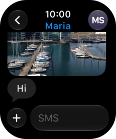 Press SMS. Press SMS.