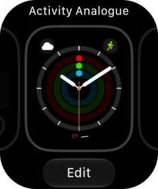 Slide your finger right or left on the screen to change between the watch faces added. Slide your finger right or left on the screen to change between the watch faces added.