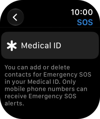 Press Medical ID. Press Medical ID.