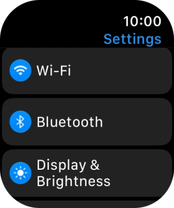 Press Display & Brightness. Press Display & Brightness.