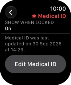 Press Edit Medical ID. Press Edit Medical ID.