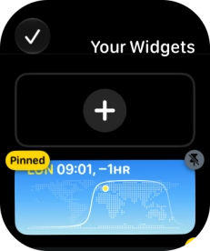 Press the pin widget icon on the required widget to pin it to the top of the stack. Press the pin widget icon on the required widget to pin it to the top of the stack.