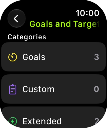 Press arrow left the necessary number of times to return to the home screen for the selected training activity. Press arrow left the necessary number of times to return to the home screen for the selected training activity.