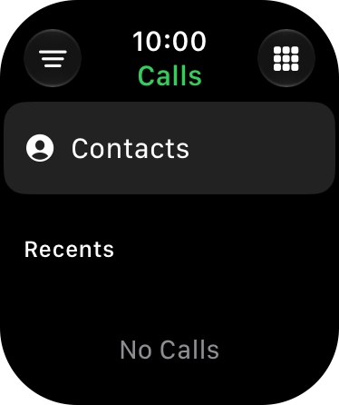 Press the keypad icon. Press the keypad icon.