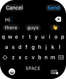 Press the input icon. Press the input icon.