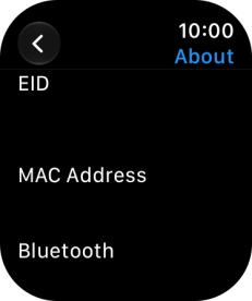 Your Apple Watch EID number is displayed below EID. Your Apple Watch EID number is displayed below EID.