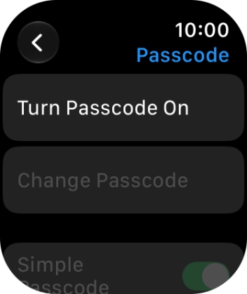 Press Turn Passcode On and key in a lock code of your own choice twice. Press Turn Passcode On and key in a lock code of your own choice twice.