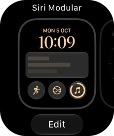 Press the required watch face. Press the required watch face.