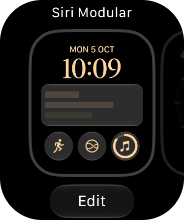 Press the required watch face. Press the required watch face.