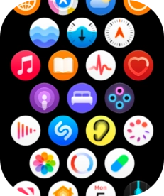 Press the music player icon. Press the music player icon.