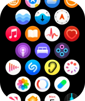 Press the music player icon. Press the music player icon.