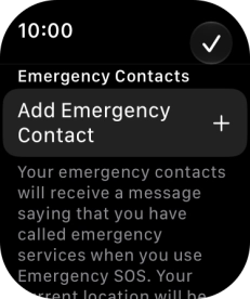 Press Add Emergency Contact and follow the instructions on the screen to key in your emergency info and emergency contacts. Press Add Emergency Contact and follow the instructions on the screen to key in your emergency info and emergency contacts.