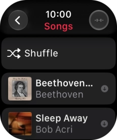 Go to the required category or playlist and press the required audio file. Go to the required category or playlist and press the required audio file.