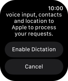 Press Enable Dictation. Press Enable Dictation.