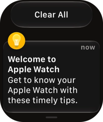 Press the required notification to open it. Press the required notification to open it.