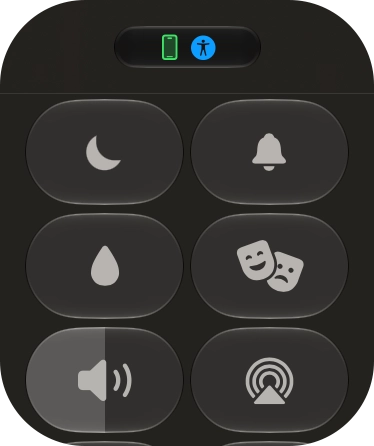 Press the sound mode icon to turn silent mode on or off. Press the sound mode icon to turn silent mode on or off.