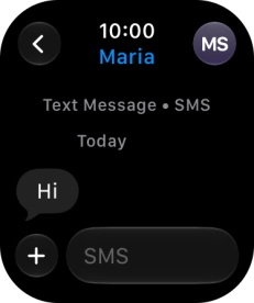 Press SMS. Press SMS.