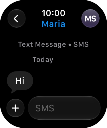 Press SMS. Press SMS.