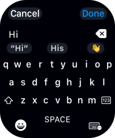 Press the input icon. Press the input icon.