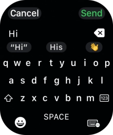 Press the input icon. Press the input icon.