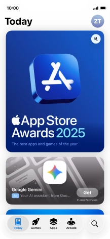 Press the search icon.