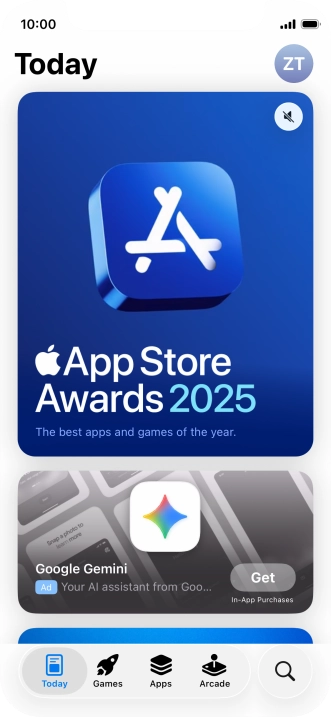 Press the search icon.