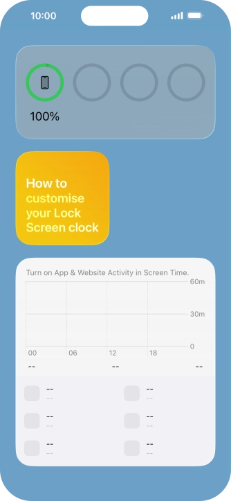 Press and hold the required Widget Stack.
