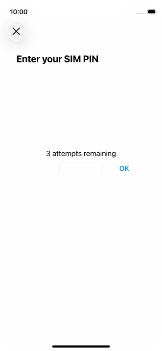 If your SIM is locked, key in your PIN and press OK.