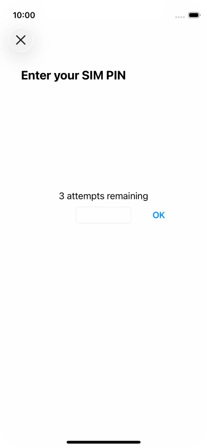 If your SIM is locked, key in your PIN and press OK.