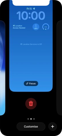 Press the delete icon.