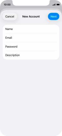 Press Description and key in the required name.