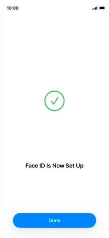 Press Done. If you haven't previously selected a phone lock code, key in a code of your own choice twice.