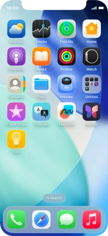Press and hold anywhere on the home screen.