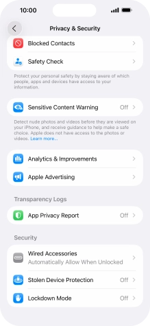 Press App Privacy Report.