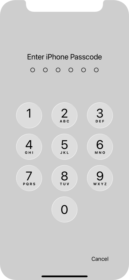 Use the phone lock code you created. The app is now locked.