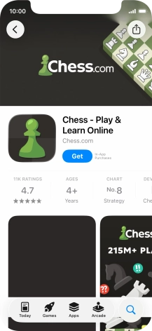 Press Get and follow the instructions on the screen to install the app.