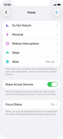 Press Do Not Disturb.