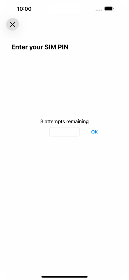 If your SIM is locked, key in your PIN and press OK.