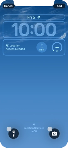 To customise the way the lock screen date is displayed, press the date widget and follow the instructions on the screen to select the required widget display mode.