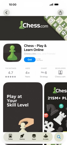 Press Get and follow the instructions on the screen to install the app.