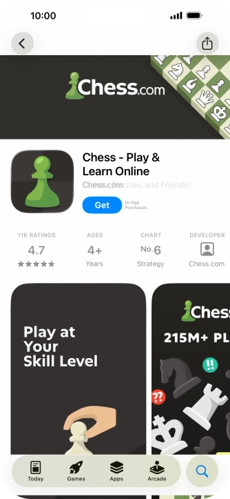 Press Get and follow the instructions on the screen to install the app.