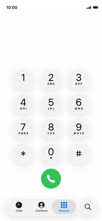 Key in **21*+61414121121# and press the call icon.