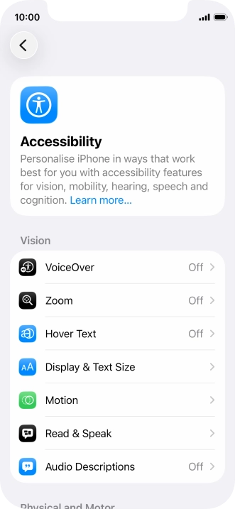 Press the required category below 