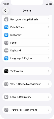 Press Transfer or Reset iPhone.