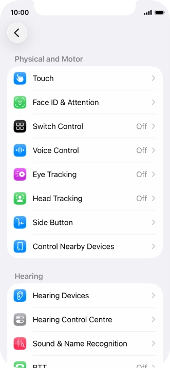 Press the required category below 