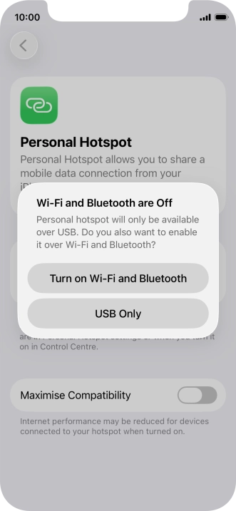If Wi-Fi is turned off, press Turn on Wi-Fi and Bluetooth.
